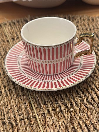 Xícara café Olimpo new bone 110 rosa