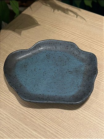 Prato sobremesa orgânico onix digital