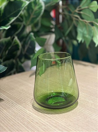 Copo vidro verde