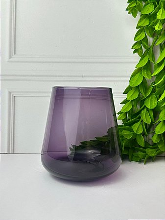 Copo vidro violeta