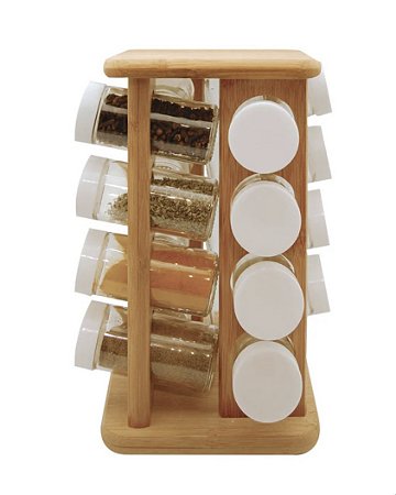 Porta Temperos Giratório Ou 17 Peças Linha Keep