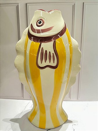 Vaso cerâmica Peixe Amarelo