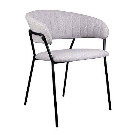 Cadeira Mara Linho Cinza