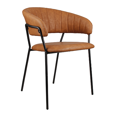 Cadeira Mara PU Marrom