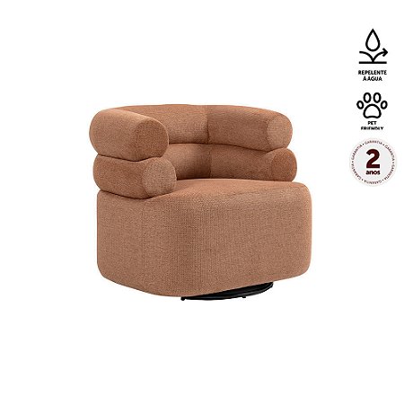 Poltrona Ondine tecido damasco