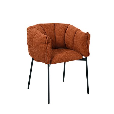 Cadeira Joy tecido terracota