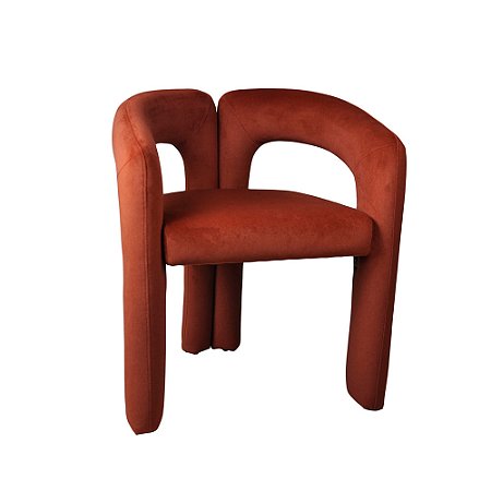 Poltrona Melina Camurça Marrom