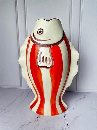 Vaso cerêmica Peixe Laranja