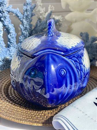 Sopeira Peixe azul rústico M