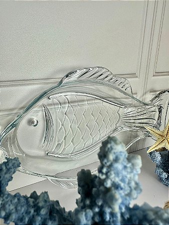 Travessa vidro fish