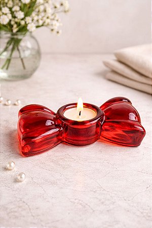 Porta vela vidro candy