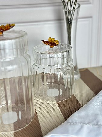 Pote borosilicato borboleta 650 ml