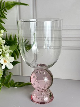 Taça esfera dupla base pink