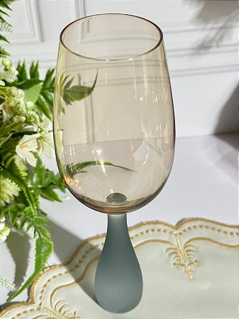 Taça âmbar/ cinza