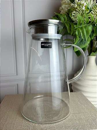 Jarra twinkler borossilicato tampa inox