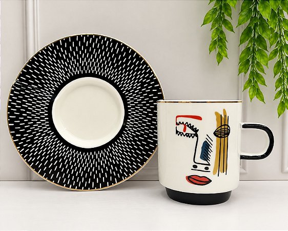 Xícara Chá faces new bone China