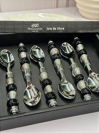 Jogo colher de chá joie vivre inox