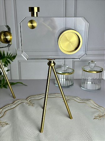 Máquina fotográfica escultura