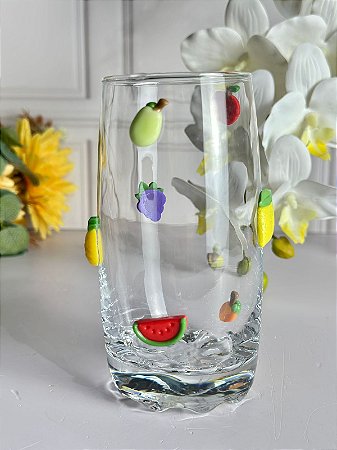 Copo artesanal mini frutinhas