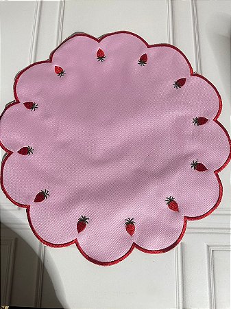 Americano rosa com morango/ listras com morango