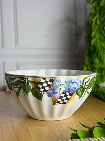 Bowl floral chess