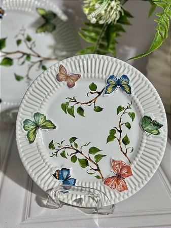 Prato sobremesa borboleta