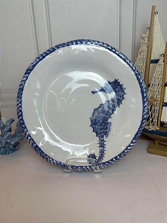 Prato Melamina Sobremesa Cavalo Marinho