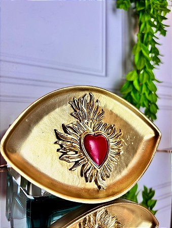 Porta bijoux poliresina Sagrado Coração