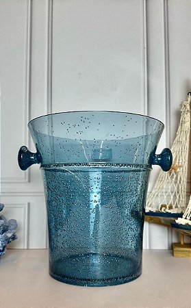 Champanheira redonda acrílico bolhas