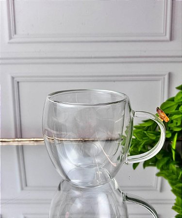 Xícara café garden borossilicato 80 ml