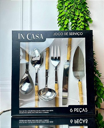 Faqueiro inox natural - 6 peças