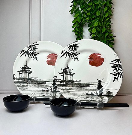 Kit 6 peças japonese c/ mini molheira
