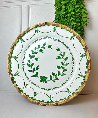 Porta torta colorful handmade verde