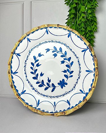 Porta torta colorful handmade azul