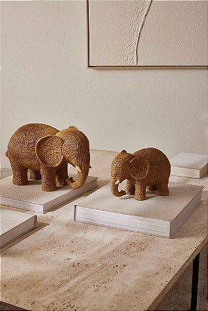 Escultura Elefante em Polirresina - P