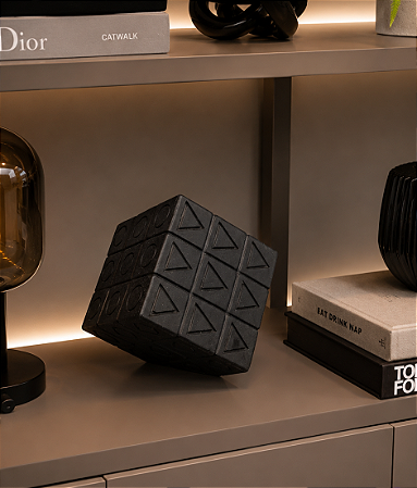 peça Decorativa em Resina - Jogo da Velha Preto