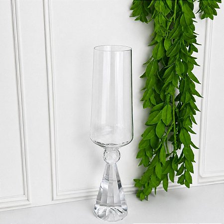 Taça vidro diamond champanhe transparente 305 ml