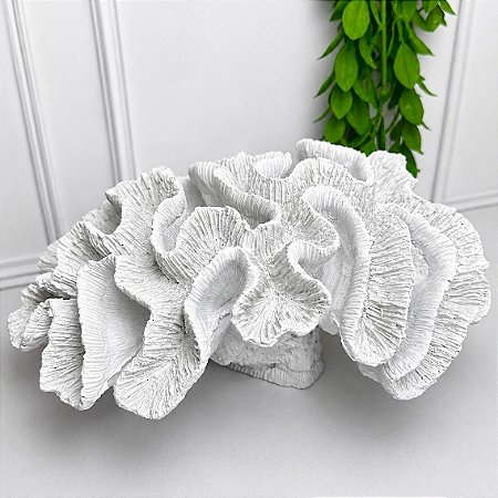 Enfeite coral branco G