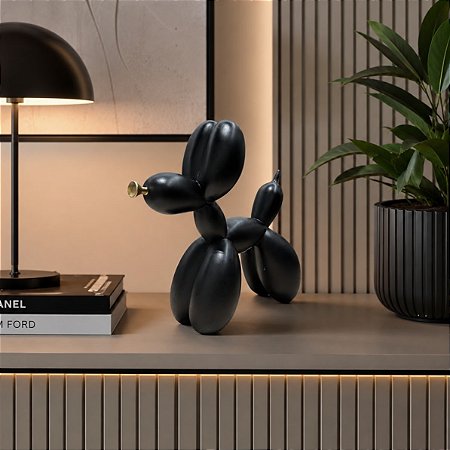 Escultura decor polirresina cachorro