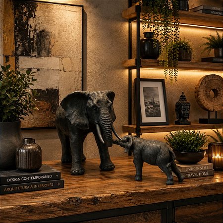Escultura elefante em poliresina G
