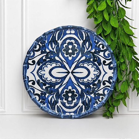 Prato sobremesa Dolce Mare azulejo português