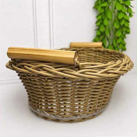 Cesta oval bambu P
