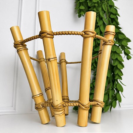 Porta coco bambu