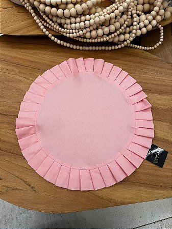 Americano babado rosa bebê