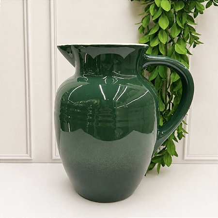 Jarra cerâmica verde 1L