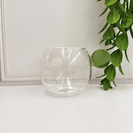 Xícara borossilicato esfera verde 100 ml