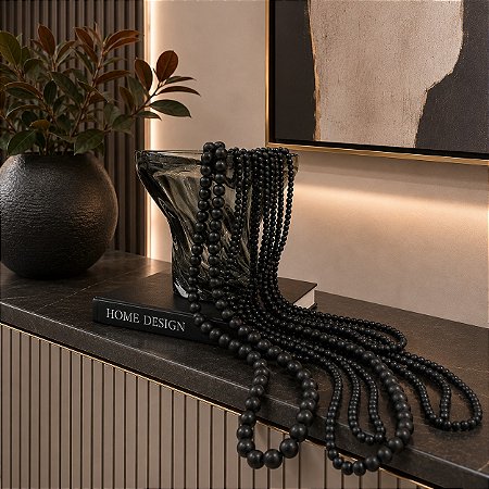 Colar de mesa em madeira