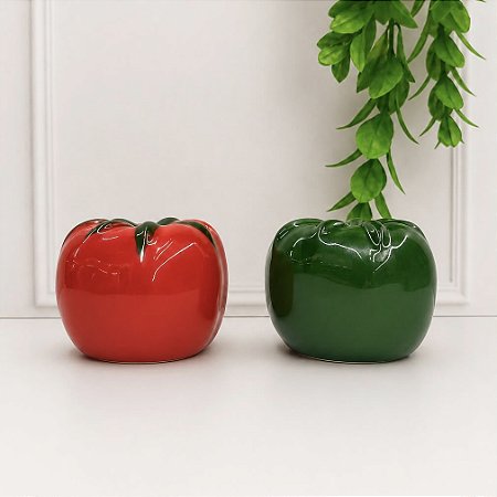 Saleiro e pimenteiro Tomate- 2 PÇS