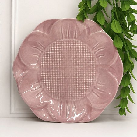 Prato sobremesa Playful Flowers Pink