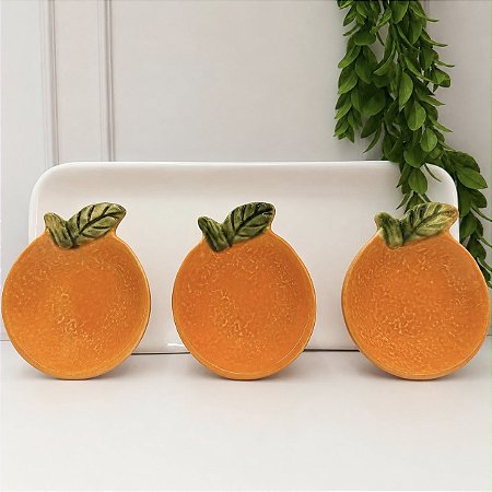 Kit 4 pçs laranja mini petisco